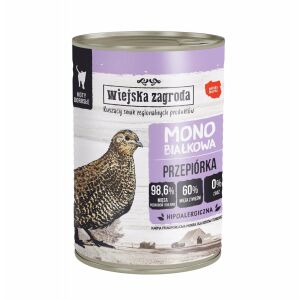 Wiejska Zagroda monofehérjés fürj 400g 145331634 - Macskaeledel