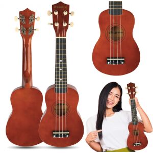 SUPRIMO UK21 DW szoprán ukulele 21" sötét fa