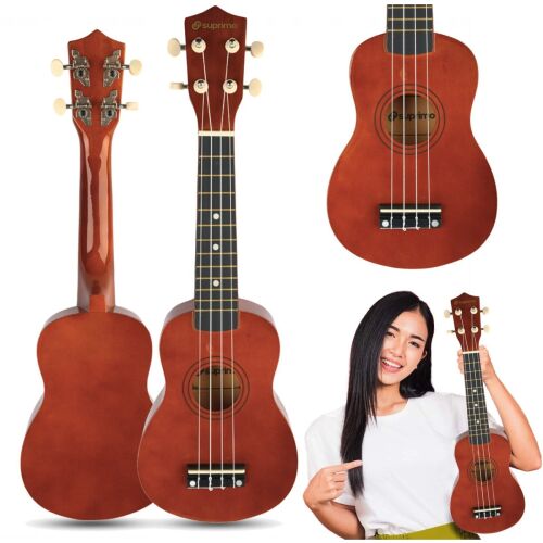 SUPRIMO UK21 DW szoprán ukulele 21" sötét fa 145332198
