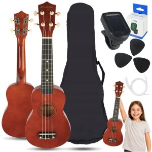 SUPRIMO UK21 SET DW szoprán ukulele 21" sötét