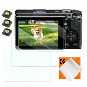 3x Készlet 9H Képernyővédő Üveg és 3x Hideg Lábvédő a Ricoh Gr Iii / K&f Concept / Sku.2197 számára
