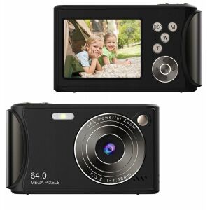 Digitális Fényképezőgép 64mp 4k / 30fps 18x Zoom Antishake / Xrec Q18 / Fekete