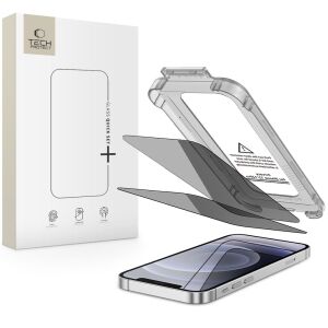 TECH-PROTECT QUICK SET SPY+ PRIVATIZÁLÓ ÜVEG 2 DB-OS CSOMAG IPHONE 12 / 12 PRO