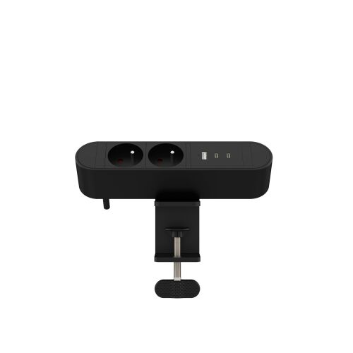 MicroConnect Többszörös Asztali Tápcsatlakozó 2 Csatlakozóval, Francia, 1 x USB-A, 2 x USB-C, 30W, 1,8m 145332547