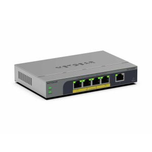 NETGEAR Easy Smart GS105EPP - Switch - nagy teljesítményű - L3 - okos - 1 x 10/100/1000 + 4 x 10/100/1000 (PoE+) - asztali, falra szerelhető - PoE+ (120 W) 145333578 - Switch