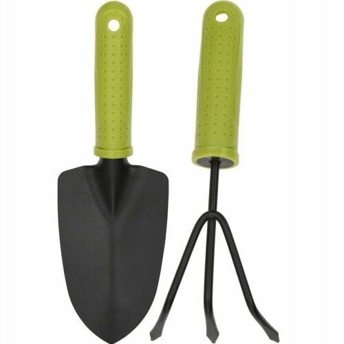 Alapvető kerti szerszámok, készlet, karmok és ásó