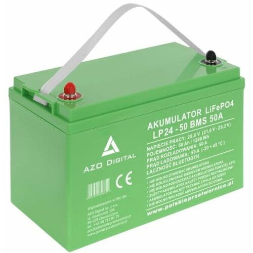 LiFePO4 LP24-50 akkumulátor 50Ah 24V 50A Bluetooth fűtőszőnyeg 145335328