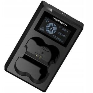 Mathorn MBC-D230 kétcsatornás töltő USB-C-ről Fujifilm NP-W235-re