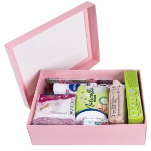 DONAU HOME női higiéniai készlet, dobozban, rózsaszín