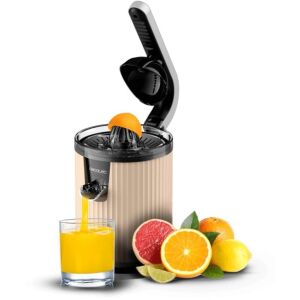 Elektromos citromfacsaró Cecotec Xqueeze RetroJuice 600 Beige 145336127 - Kézi aprító, Kézi mixer, Gyümölcscentrifuga és préselő és Elektromos tésztagép