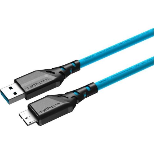 Eaton USB kábel Mathorn MTC-220 fotókábél 2m 10Gbps USB A-MicroB ArcticBlue 145336181