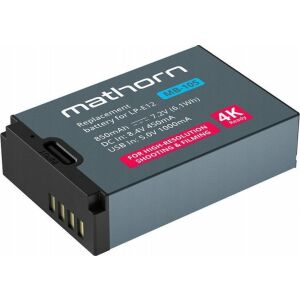 Green Cell Akkumulátor Mathorn MB-105 850mAh USB-C pót Canon LP-E12