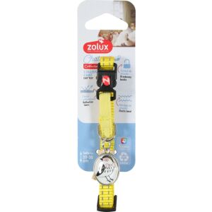 ZOLUX Macska nyakörv madár alakú medállal CHATOUILLE sárga