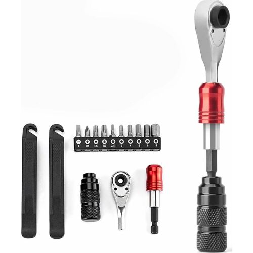 Kerékpárjavító szett gumicsere és abroncscseréhez - fekete Kerékpárjavító szett gumicsere és abroncscseréhez - fekete 145336274