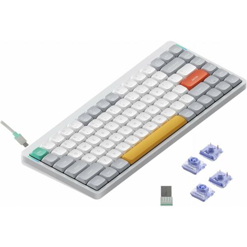 Nuphy - Air75 V2 Wireless Mechanical Keyboard - Vezeték Nélküli Mechanikus Billentyűzet Slim Ionic White Wisteria 145336713