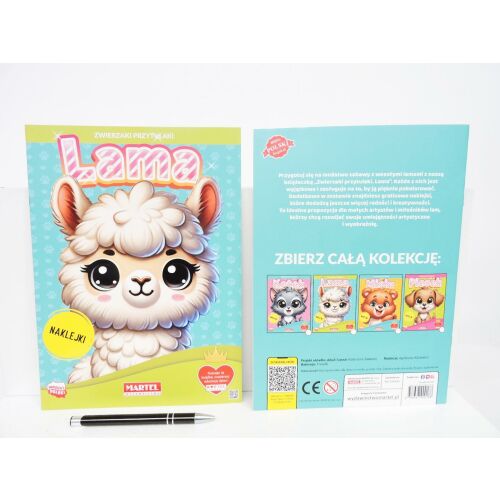 KÖNYV. ÖLELGETŐ ÁLLATKÁK - láma matrica 145337792