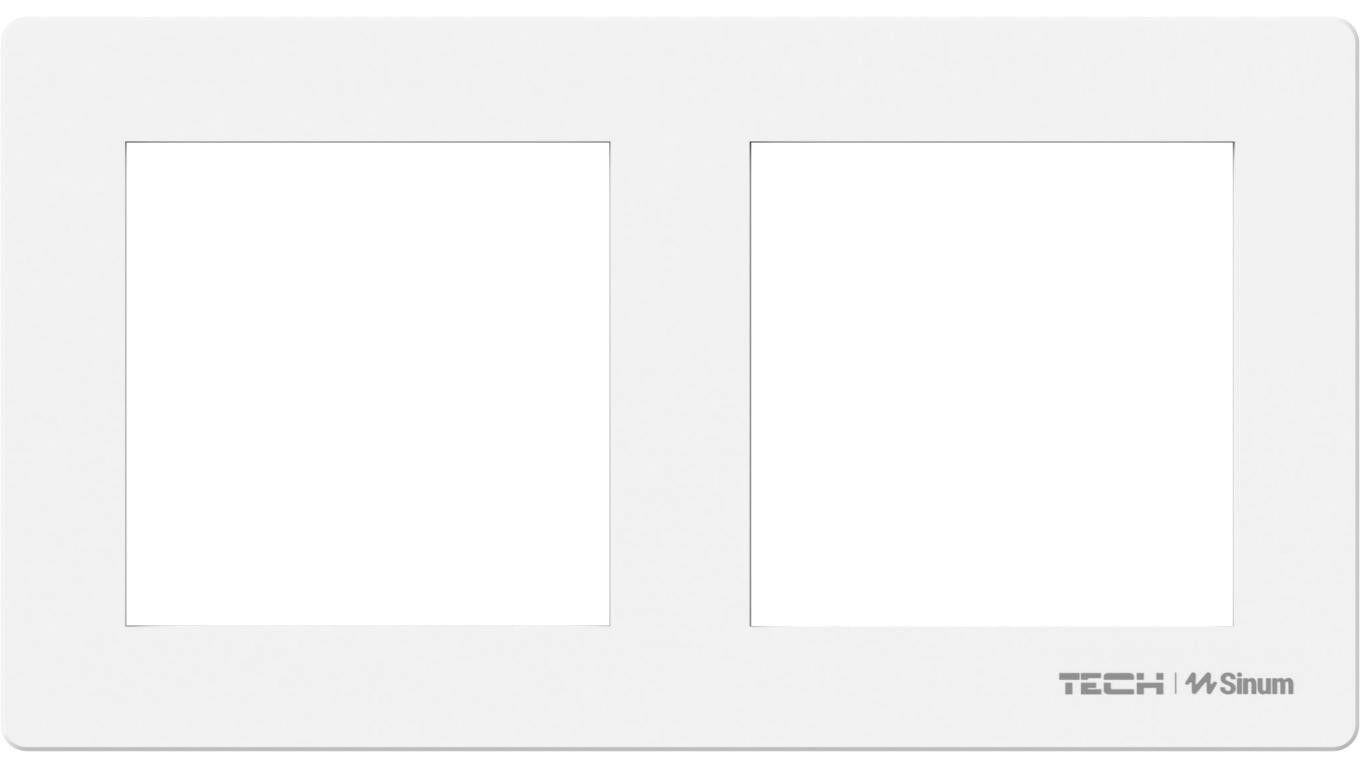 SINUM FG-02 Cadru din sticlă dublă culoare albă