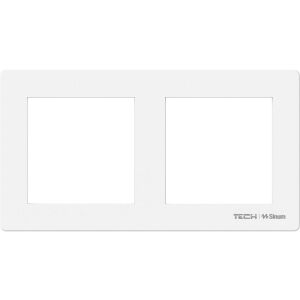 SINUM FG-02 Cadru din sticlă dublă culoare albă 145337895 - Rame pentru întrerupătoare