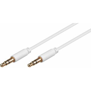 Microconnect AUDLL2W audio kábel 1,5 m 3.5mm Fehér 145338261 - Kábel