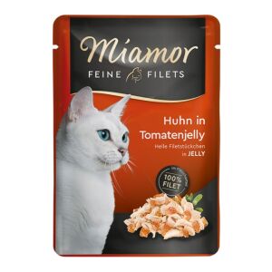 MIAMOR Filets kurczak w pomidrowej galaretce 100g 145338874 - Karma dla kotów