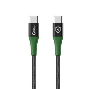 Microconnect MC-SMART USB-C-C-02 kábel USB USB 2.0 2 m USB C Fekete, Zöld 145338917 - Adatkábel