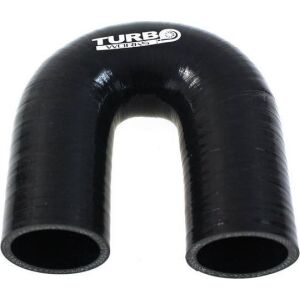 TurboWorks Könyök 180st TurboWorks fekete 57mm