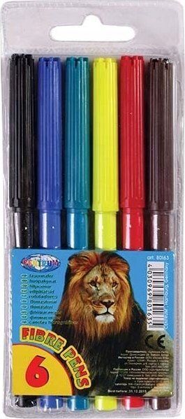 Flamastry ZOO 6 kolorów