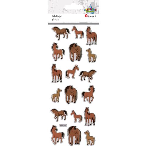 Matricák, Titán, Lovakkal, 18db, Barna 145339398