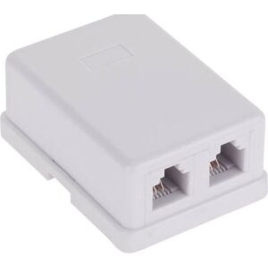 Gniazdo abonenckie telef.6P4Cx2 145339448 - Connector & Dugalj