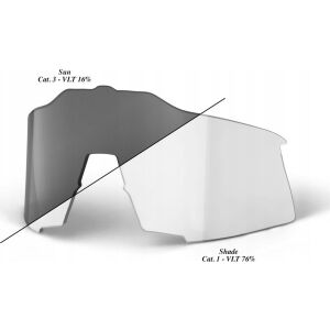 100% Szemüveglencse 100% SPEEDCRAFT Photochromic Clear/Smoke Lens (Fotokróm lencse Clear/Smoke) (NEW 2021) 145339487 - Férfi napszemüveg