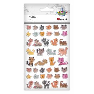 Matricák domború macskák 42db