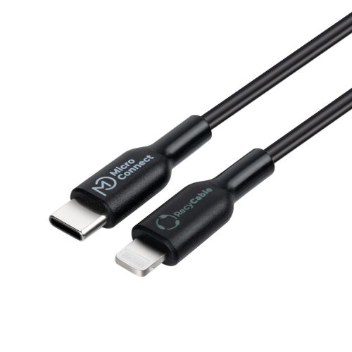 Microconnect ECO-USB3.1CL1 Lightning kábel 1 m Fekete 145339841