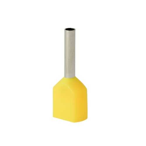 Szigetelt csővég HI 2x1,5/10-sárga sárga (100 db) Al/Cu 145340159