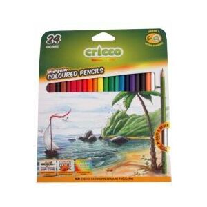Creioane triunghiulare 24 culori CRICCO 145340567 - Creioane colorate