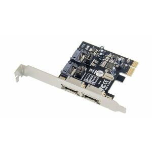 MicroConnect PCIe 2.0 x1 - 2x eSATA + 2x SATA III vezérlő (MC-SATA3-T4) 145340581 - RAID vezérlő