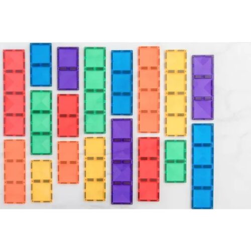 Connetix csempe - Mágneses építőkészlet téglalapok 18 db 145341017 - Mágneses építőjáték