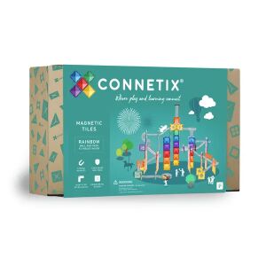 Connetix csempe - Mágneses Építőkészlet Szivárványos labdapálya 92 db 145341061 - Golyópálya
