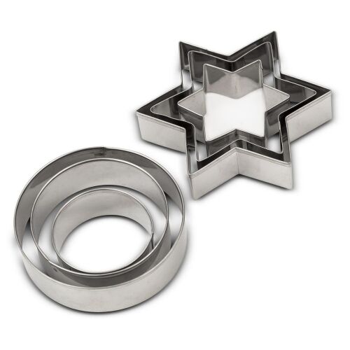 MISTY csillag alakú sütikiszúrók, acélból, kör alakúak, 4-7 cm, 6 db. 145341240