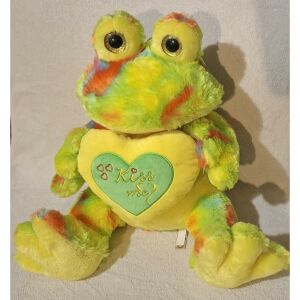 Plüss Tarka béka szívvel nagy  40cm