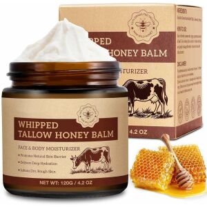 Balsam din Seu de Vita cu Miere Cruda, pentru Fata si corp, 100% Pur, 120 g