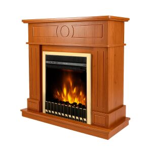 Șemineu electric Art Flame Ambasador nut & Gala gold cu efect de flacără realist - Șemineu și sobă