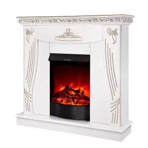 Elektrický krb Napoli White & Corsica, Art Flame, 1035x1100x300 mm, 1500 W, 2 stupne ohrevu, 5 stupňov lángintensitási, vypínač