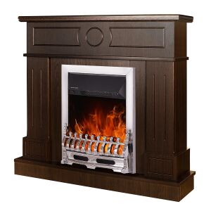 Șemineu electric Art Flame Ambasador & Galileo, finisaj Wenge cu accente argintii - Șemineu și sobă