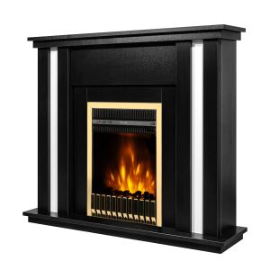 Șemineu electric Art Flame Gustavo & Gala Gold cu efect de flacără realist - Șemineu și sobă