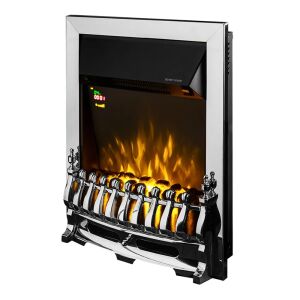 Focar electric Art Flame Galileo argintiu cu efect de flacără - Șemineu și sobă
