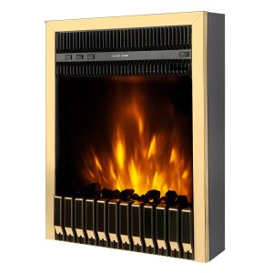 Beépített elektromos kandalló Gala gold, Art Flame, 577x447x161 mm, 2000W, Termosztát, 5 fokozatú lángintenzitás, Időzítő