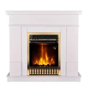 Преден изглед на електрическа камина Art Flame Natali & Gala Gold - Камина и печка