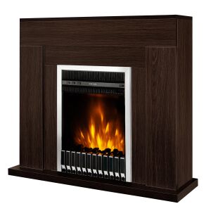 Електрическа камина Art Flame Agnes Gala Silver с покритие от дърво венге - Камина и печка