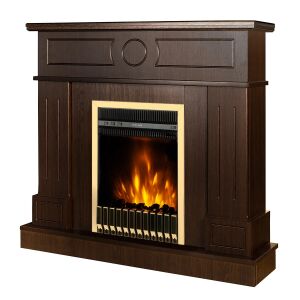 Șemineu electric Art Flame Ambasador & Gala Gold, finisaj wenge - Șemineu și sobă