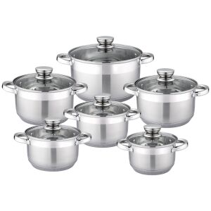 RAINSTAHL 12 részes rozsdamentes acél Edénykészlet